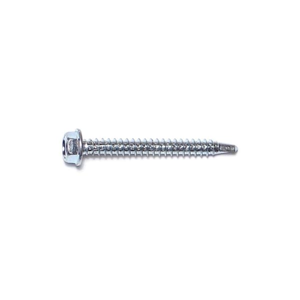 Buildright Self-Drilling Screw, #8 x 1-1/2 in, Zinc Plated Steel Flange Hex Head External Hex Drive, 142 PK 09774 - main